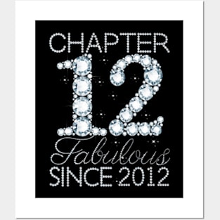 Chapter 12 Fabulous Since 2012 Happy 12th Birthday Girl Posters and Art